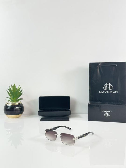 Maybach 1029 Silver Green Shaded Sunglasse